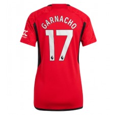 Manchester United Alejandro Garnacho #17 Hemmatröja Dam 2023-24 Korta ärmar